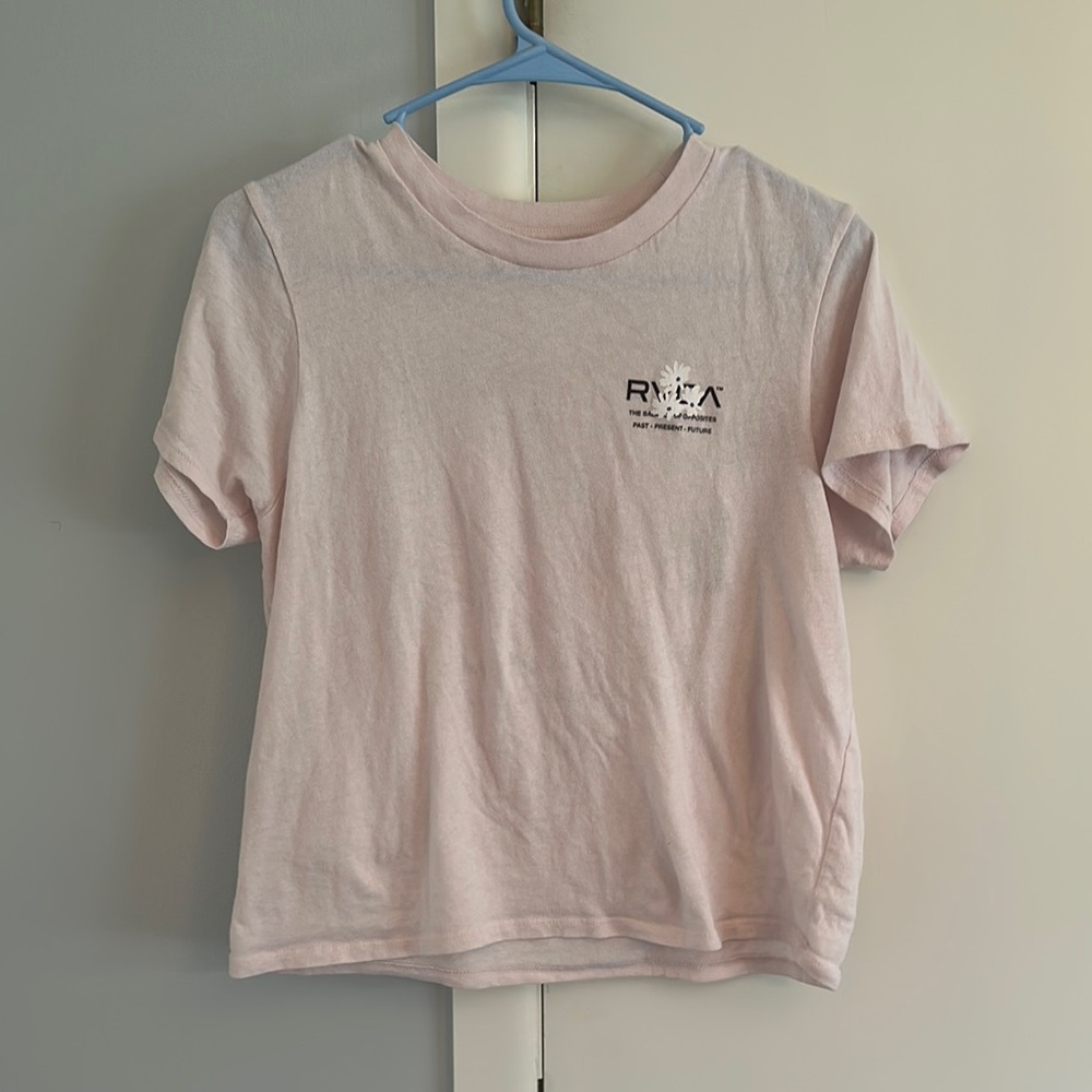RVCA Pink Short Sleeve Tee